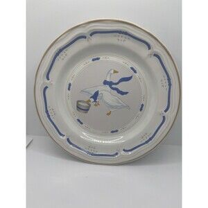 Vintage 1987 Newcor Stoneware Salad Plate 7.8 inch Cottage Core Goose Farmhouse